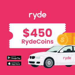SGD 450 Ryde Voucher Code