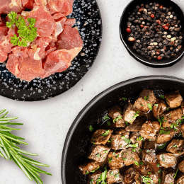 Complimentary Tenderised Garlic Beef Cube (350g)