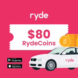 SGD 80 Ryde Voucher Code