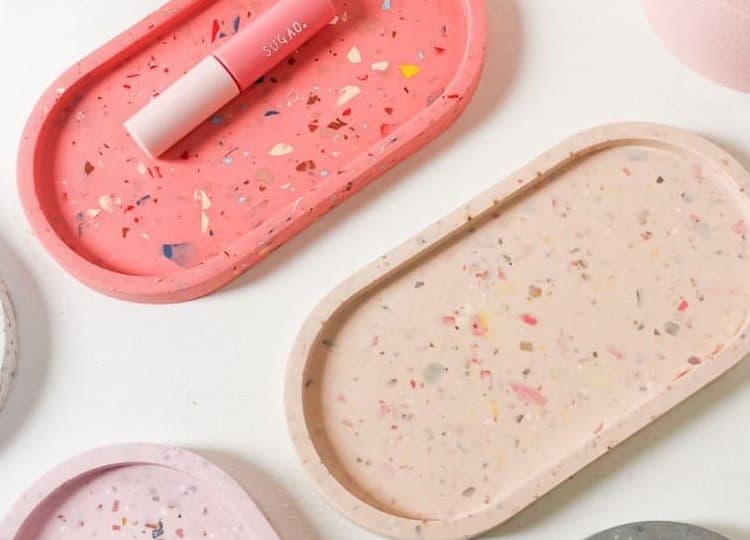 Terrazzo Collection Pill-Shaped Tray Workshop