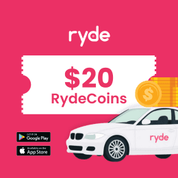 SGD 20 Ryde Voucher Code